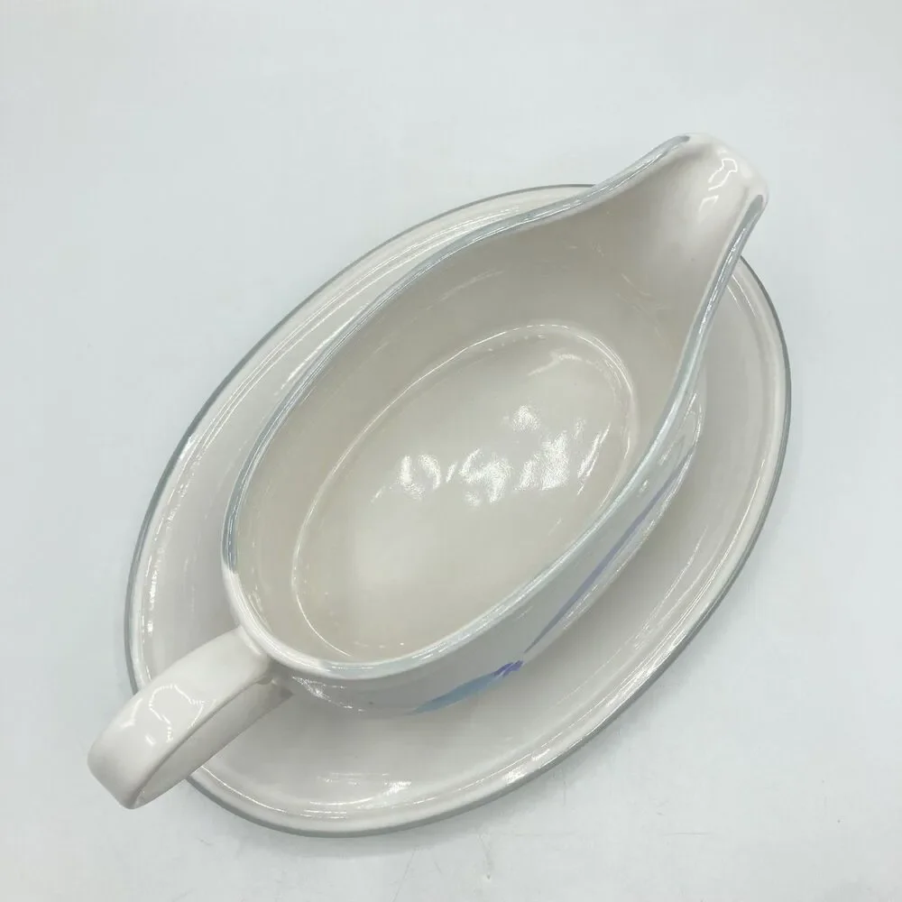 Vtg Studio Nova DOUBLE UP 6 Pc Hostess Set Butter Dish Gravy Salt Pepper Shakers